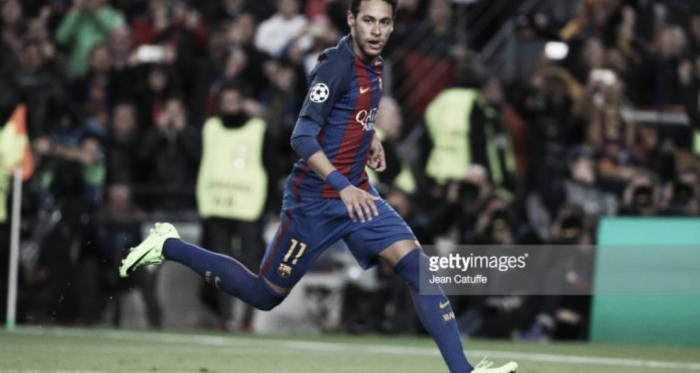 Neymar em ação pelo Barcelona.