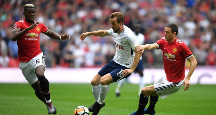 Harry Kane in azione durante la gara di oggi. | Tottenham Hotspur, Twitter.