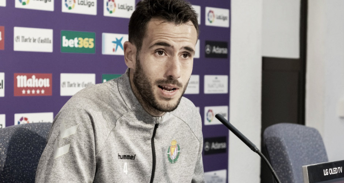 Kiko Olivas en la rueda de prensa | Real Valladolid