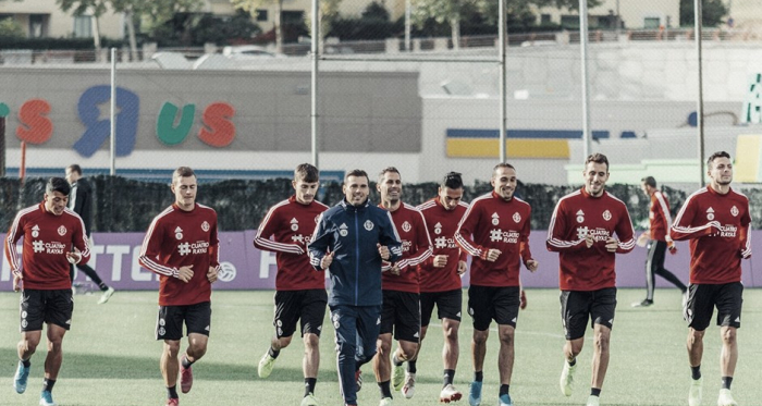 El primer equipo entrenando // Foto: Real Valladolid