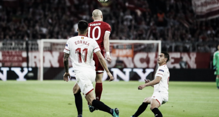 Bayern Múnich - Sevilla FC: puntuaciones Sevilla; vuelta de cuartos de Champions League