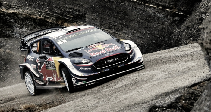 Sébastien Ogier a bordo del Ford Fiesta // vía: wrc.com