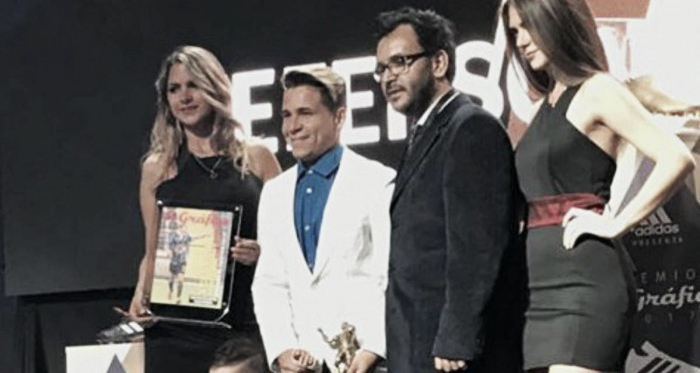 Soteldo, en la gala de El Gráfico. Fotografía: AS.
