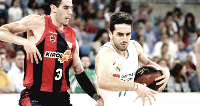 Vildoza y Campazzo en un encuentro previo entre el Baskonia y el Real | Foto: EFE