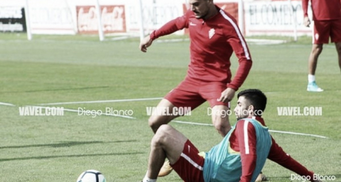 El Sporting ya prepara el partido ante el Zaragoza