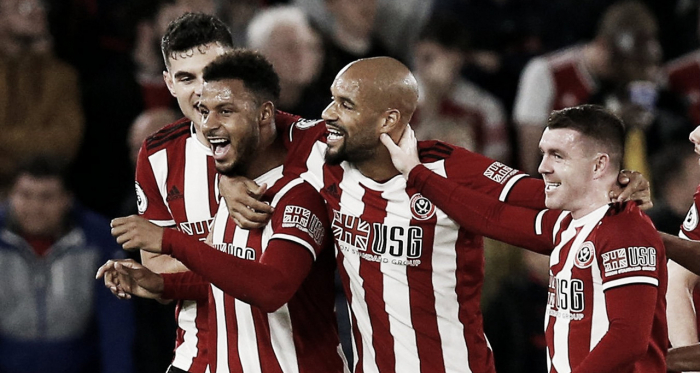 Mousset celebrando el tanto de la victoria / Fuente: Premier League
