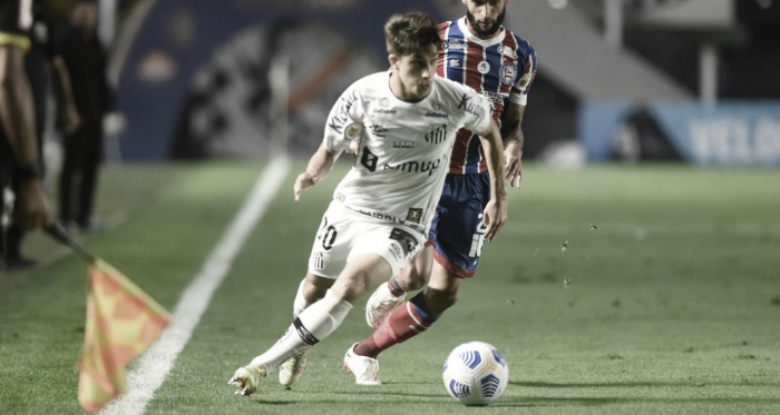 Em jogo de pouca emoção, Santos e Bahia ficam no empate pelo Brasileirão