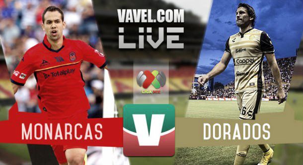 Resultado Monarcas - Dorados  en Liga MX 2015 (4-0)