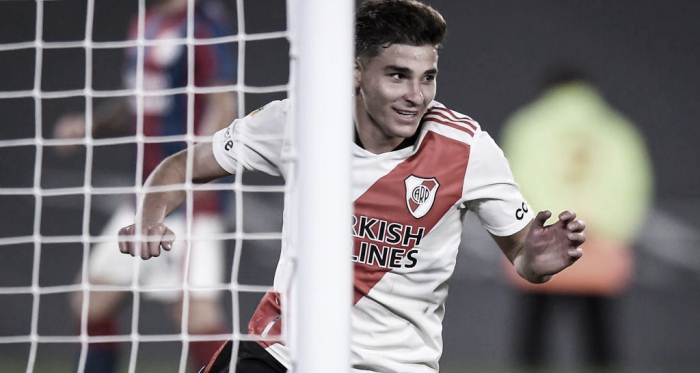 Gran goleada de Julian Alvarez ante San Lorenzo