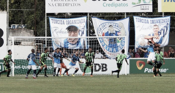 América abre placar, mas cede empate à URT e perde chance de terminar rodada na ponta