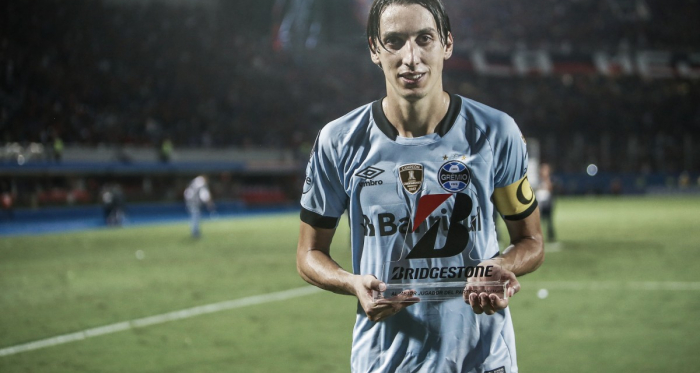 Pedro Geromel foi eleito o melhor atleta da partida (Foto: Lucas Uebel / Grêmio FBPA)