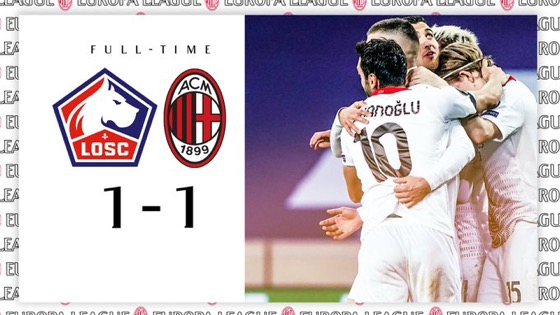 Europa League, il Milan pareggia a Lille