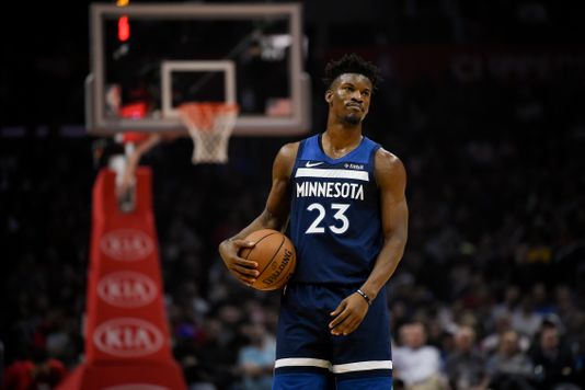 <span style="font-style: normal; caret-color: rgb(136, 136, 136); color: rgb(136, 136, 136); font-family: Helvetica, Arial; text-align: left;">Minnesota Timberwolves guard Jimmy Butler (23) reacts after he is called for a foul during the second quarter against the Los Angeles Clippers at Staples Center</span><span>. |</span><span>Kelvin Kuo-USA TODAY Sports|</span>