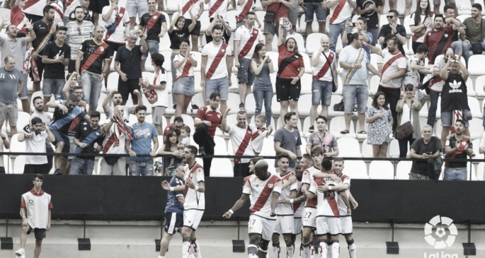 Celebración de uno de los goles ante el Deportivo | Foto: LaLiga SmartBank