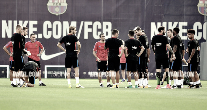 El equipo entrena sin los internacionales