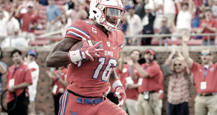 Courtland Sutton, un "mini Calvin Johnson" (Foto: SMU Mustangs).