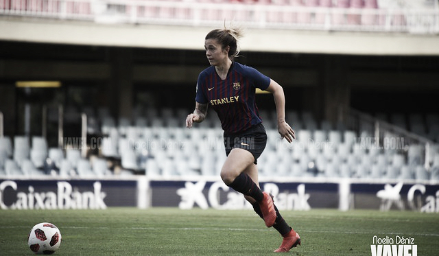 María León, jugadora del FC Barcelona Femenino. FOTO: Noelia Déniz