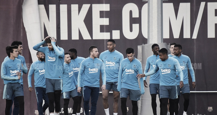 Entrenamiento en la Ciutat Esportiva Joan Gamper | Foto de Noelia Déniz, VAVEL