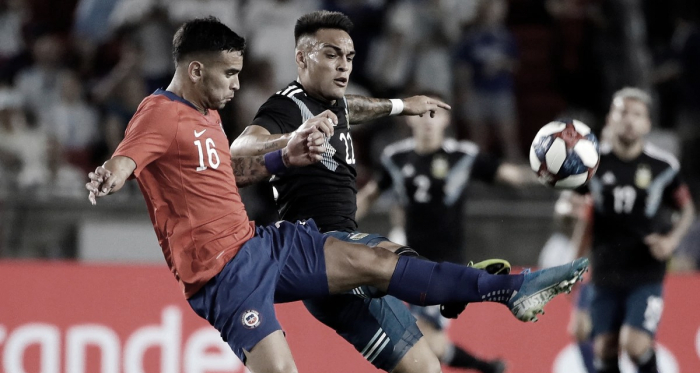 Amistoso frente a Chile. Fuente: Infobae
