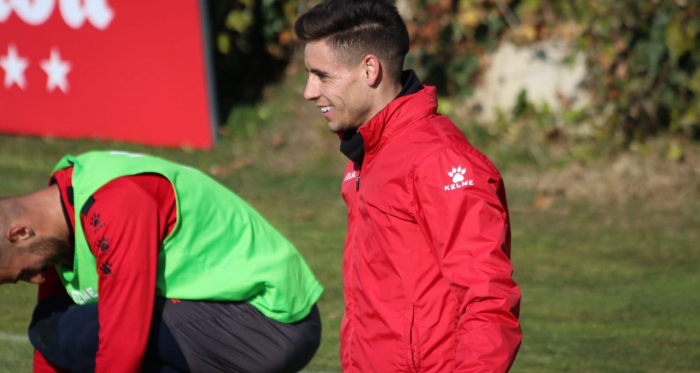 Álex Moreno durante un entrenamiento | Fotografía: Gema Paz (VAVEL)