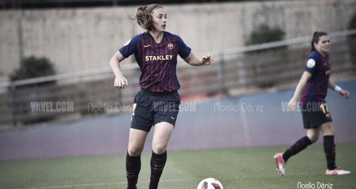 Alexia Putellas, durante el encuentro contra el EDF Logroño. Foto - Noelia Déniz