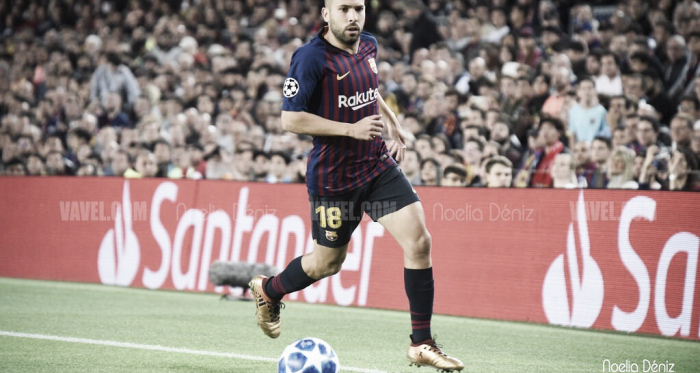 Jordi Alba con la elástica azulgrana | Foto de Noelia Déniz, VAVEL