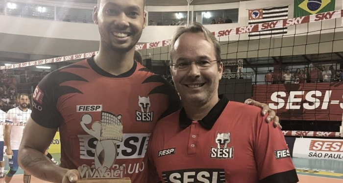 Alan é o destaque do Sesi-SP, que está na final da Superliga (Foto: Juliana Kageyama)
