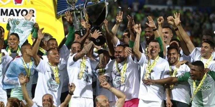 El equipo 'verdolaga' sumó su estrella 16 en junio y de 'ñapa' se quedó con la Recopa Sudamericana. | Foto: Atlético Nacional