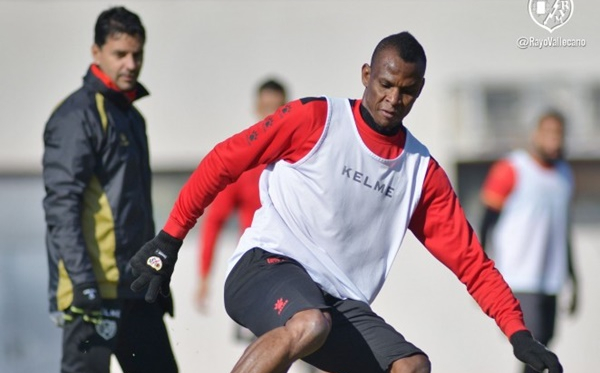 Agbo durante un entrenamiento | Fotografía: Rayo Vallecano S.A.D.