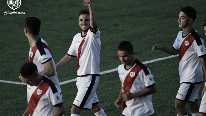 Pipe Sáez celebrando un gol | Fotografía: Rayo Vallecano S.A.D.