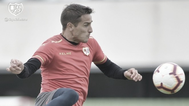 Trejo durante un entrenamiento | Fotografía: Rayo Vallecano S.A.D.