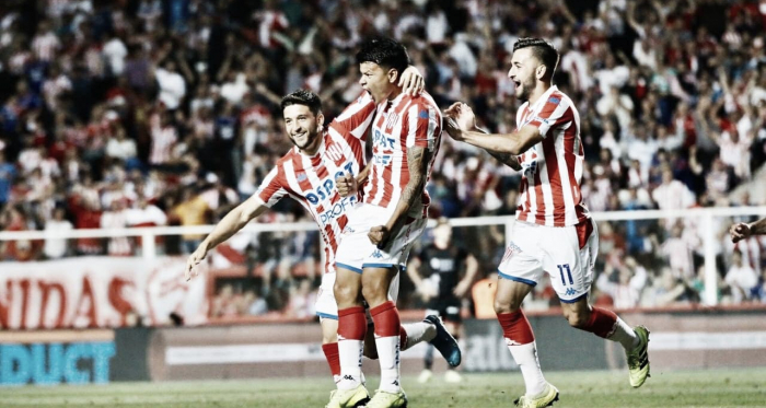 Bou y una nueva conquista. Ya lleva cuatro en la Superliga. Foto: Club Atlético Unión.