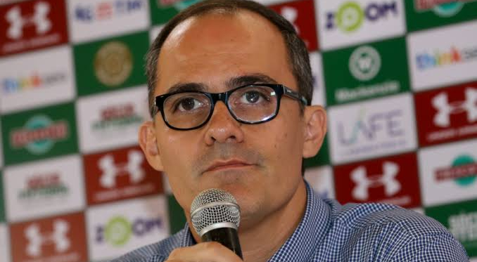 Entrevista coletiva com presidente do Fluminense Pedro Abad