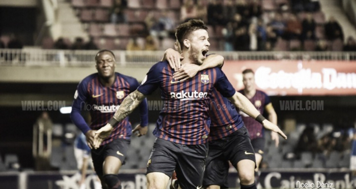 El Barça B quiere volver a celebrar goles. FOTO: Noelia Déniz