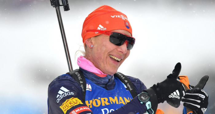 Kuzmina, championne du monde du sprint.