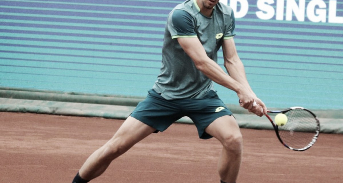 John Millman in action against Lucas Pouille (Photo: Facebook)
