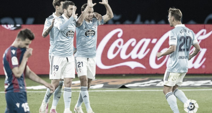 Celta 2-0 Levante: 44 puntos y a soñar... con bajas