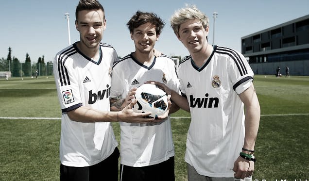 One Direction visita al Real Madrid en Valdebebas