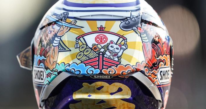 Helm Desain Baru Marc Marquez Untuk Pesta Gelar Juara Dunia di Motegi? 