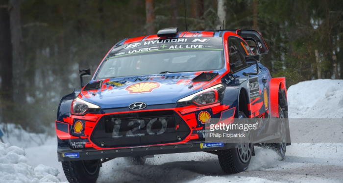 Neuville leading the pack Credit: Getty Images