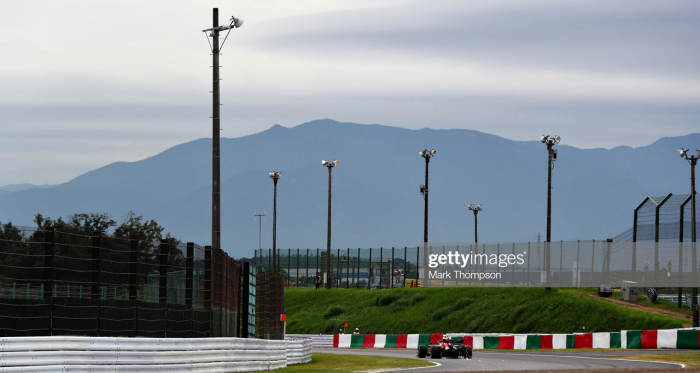 Alexander Albon of Thailand driving the Red Bull on track during practice for the F1 Grand Prix of Japan at Suzuka Circuit (Photo credit: Mark Thompson, Getty Images)