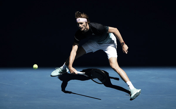 Alexander Zverev durante el Abierto Australiano 2019. Fuente: Zimbio