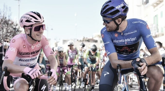 Ganna y&nbsp; Démare, las estrellas de un Giro que lidera Almeida