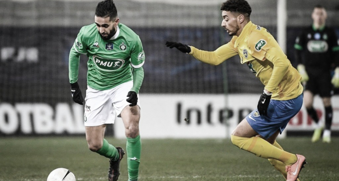 Saint-Étienne é eliminado pelo Sochaux da Copa da França; Angers tira Rennes