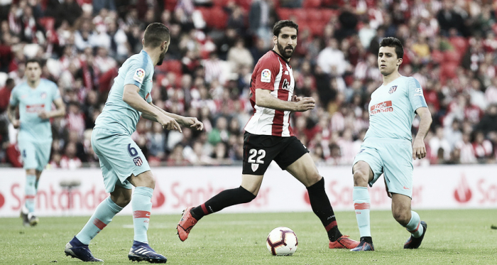 Primeros minutos del partido. / Foto: Club Atlético de Madrid.