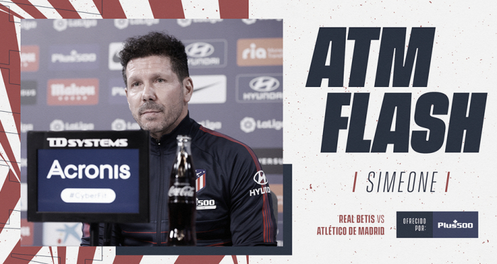 Simeone: "Nosotros siempre jugamos contra todo y contra todos"