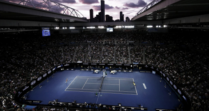 Imagen la pista central, la Rod Laver Arena. Foto: Australian Open.