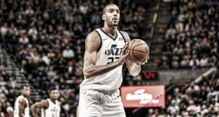 Gobert en un tiro libre | NBA.Com