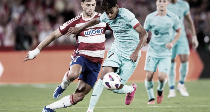 Com gol histórico de Yamal, Barcelona fica no empate com Granada pela La Liga