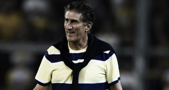 "Me gustó el equipo porque pudo solucionar el problema que planteó River, lo pudimos controlar y lo atacamos, llegamos”. Edgardo Bauza. Foto: Getty Images